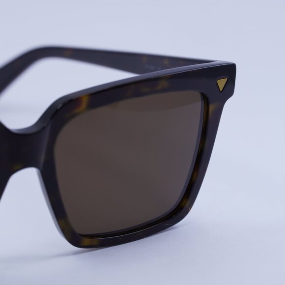 Bottega Veneta BV1254S 002 Sunglasses Havana Square Frame, Brown Lenses - Picture 6 of 10